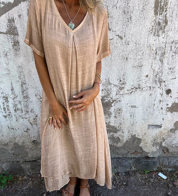 Marisol | Robe maxi fluide avec décolleté en V