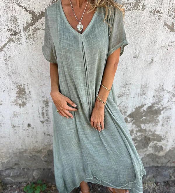 Marisol | Robe maxi fluide avec décolleté en V