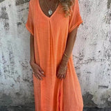 Marisol | Robe maxi fluide avec décolleté en V