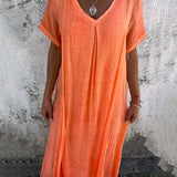 Marisol | Robe maxi fluide avec décolleté en V