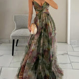 Claudia |™ Robe longue envoûtante avec imprimé floral