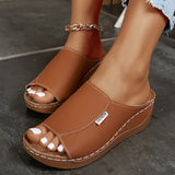 Isabelle | Mules compensées confortables