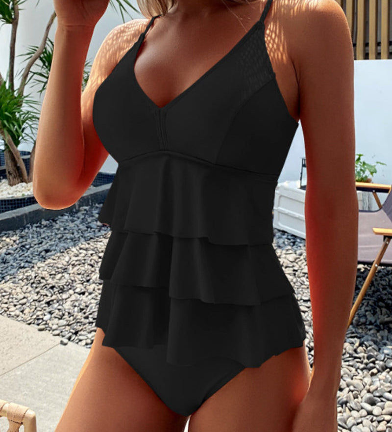 Lia |  Maillot de bain élégant avec des volants stylés