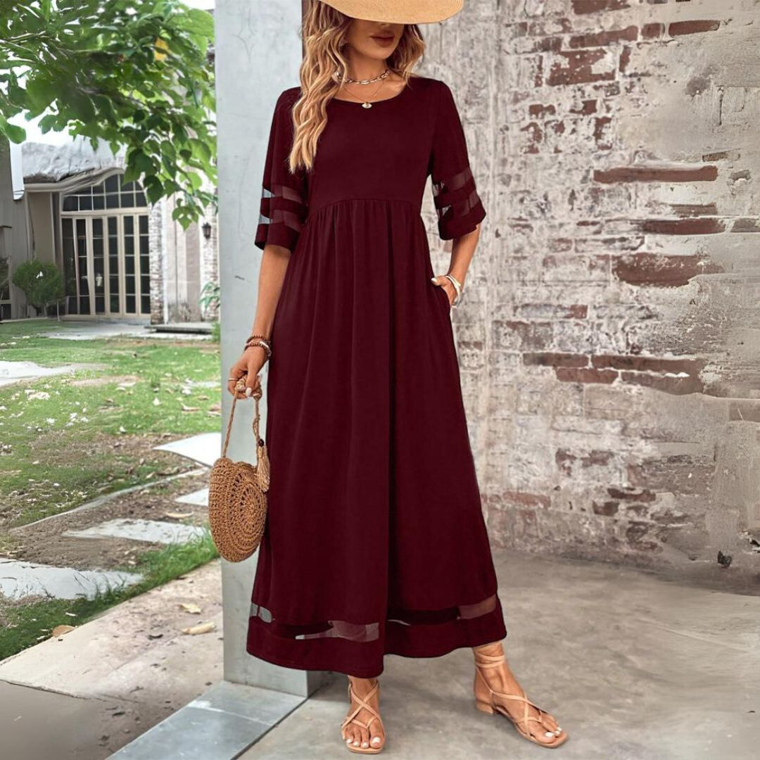 Aubrey™ | Robe midi flatteuse et lissante pour le ventre