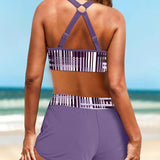 Janette | Bikini à taille haute côtelé