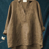 Andrea | Blouse d'été élégante en lin