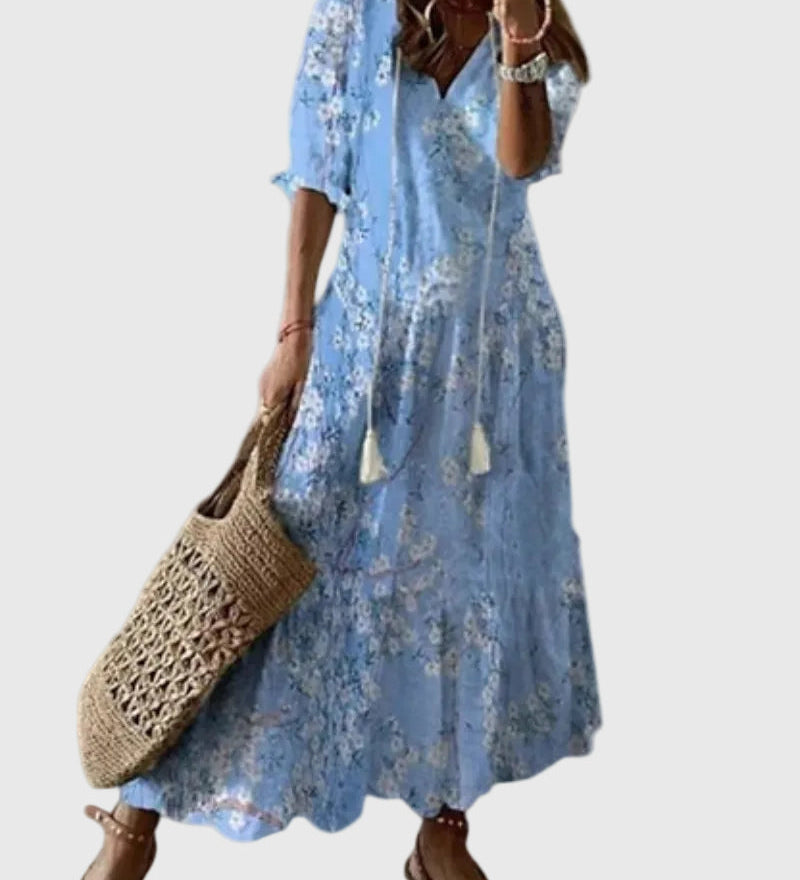 Amalia | Robe Maxi d'Été Vintage Boho