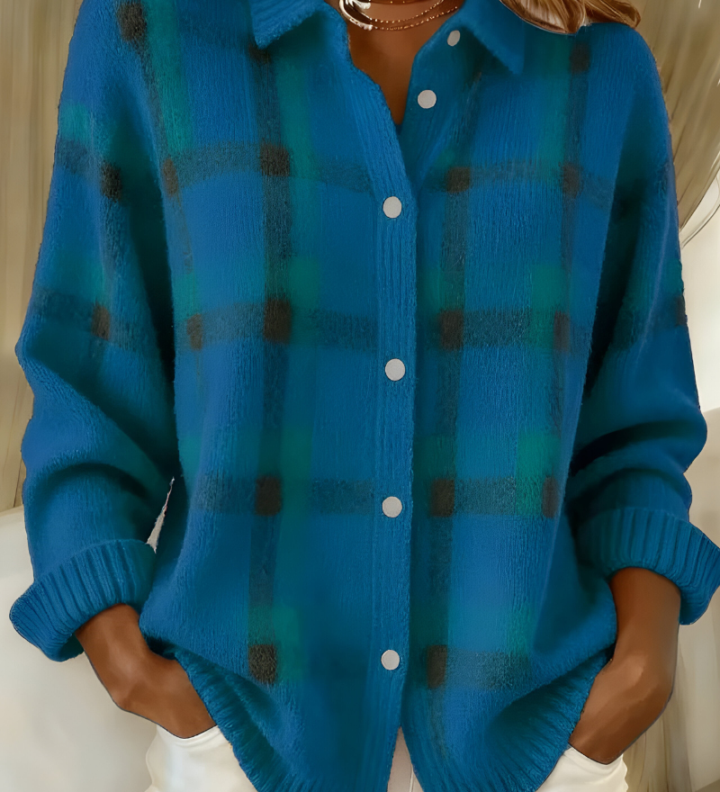Aveline | Cardigan à Carreaux
