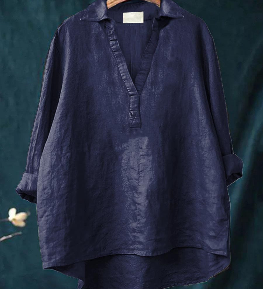 Andrea | Blouse d'été élégante en lin