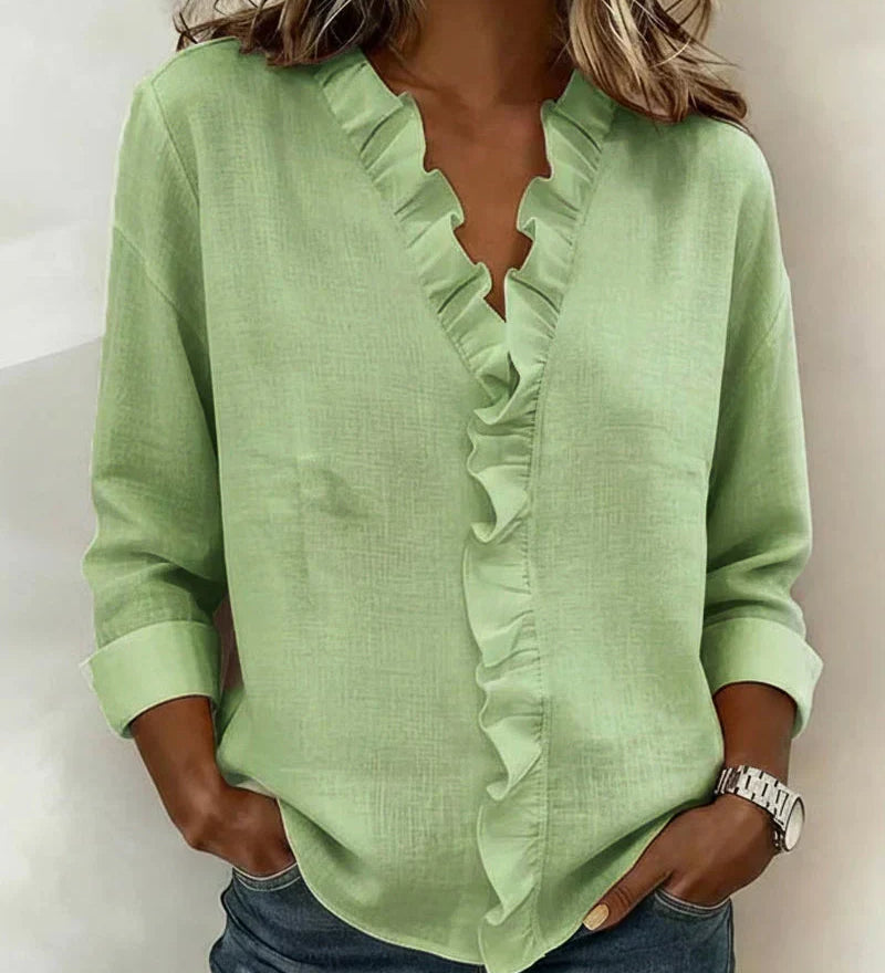 Susan | Blouse Volante Élégante