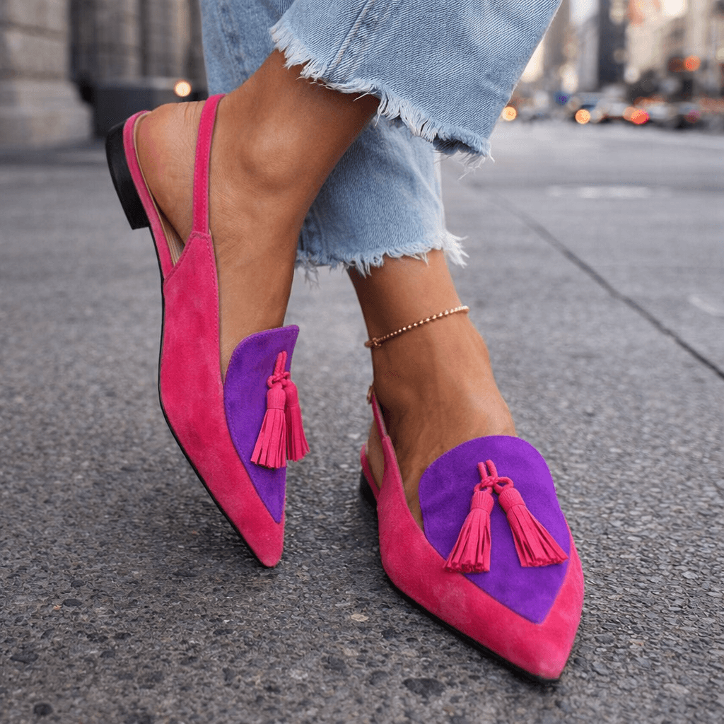 Natalia | Sandales à lanières avec franges