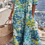 Flora | Robe midi fleurie décontractée