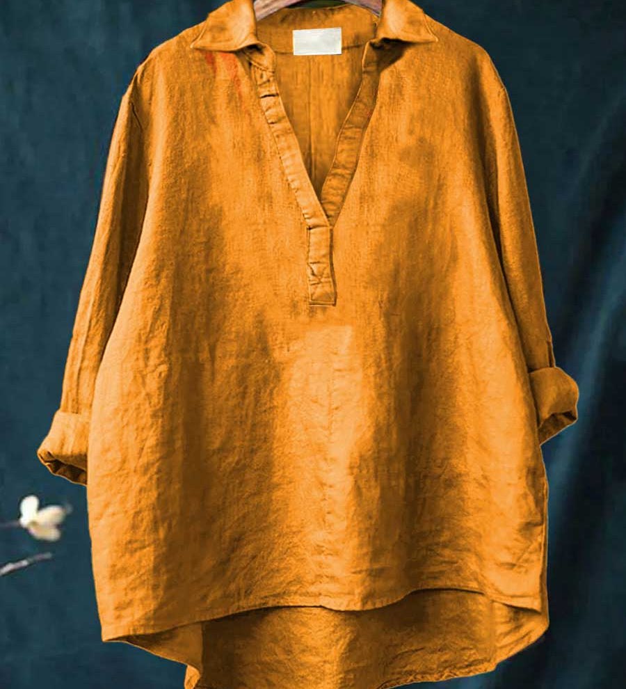 Andrea | Blouse d'été élégante en lin