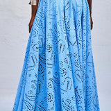 Ensemble Larissa™ : Top Brodé et Jupe Maxi Taille Haute
