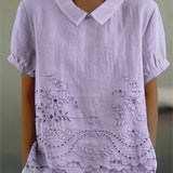 Lily | Chemise Brodée de Fleurs