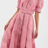 Aria | Robe Courte avec Manches Bouffantes