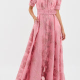 Aria | Robe Courte avec Manches Bouffantes