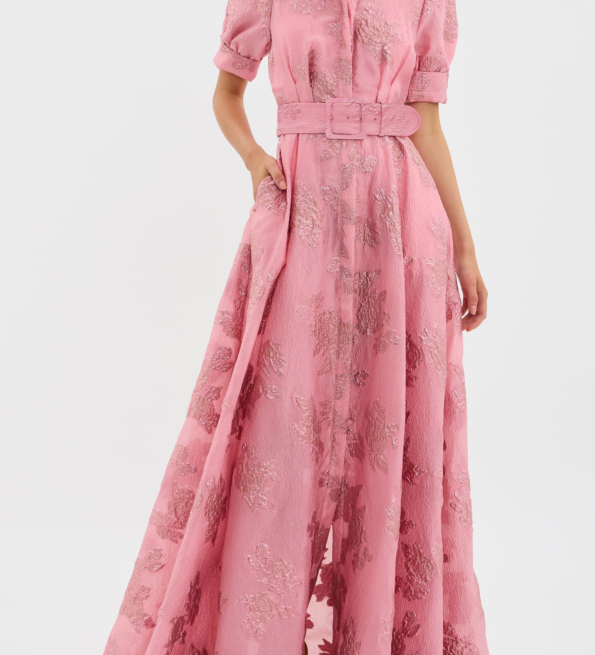Aria | Robe Courte avec Manches Bouffantes