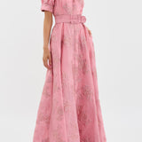 Aria | Robe Courte avec Manches Bouffantes