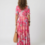 Léonie – Robe longue fluide fleurie