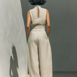 Amara — Ensemble minimaliste blouse et pantalon fluide
