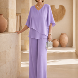 Martha - Ensemble de Pantalon Large sans Effort