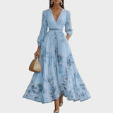 Rosalie – Robe longue plissée élégante