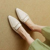 Anaïs – Mules en cuir à bout pointu