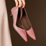 Arlette – Cuir Escarpins à Talon Kitten