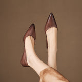 Andrée – Ballerines en Cuir Véritable