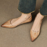 Andrée – Ballerines en Cuir Véritable