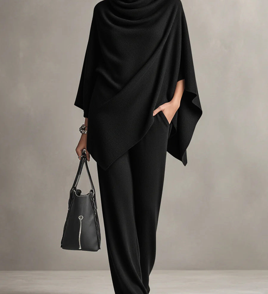 Sarina™ | Ensemble Chic à Drapé Deux Pièces