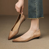 Andrée – Ballerines en Cuir Véritable