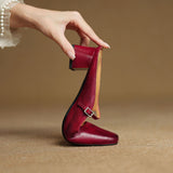 Aimée – Pantolettes en cuir