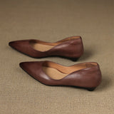 Andrée – Ballerines en Cuir Véritable