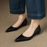 Andrée – Ballerines en Cuir Véritable