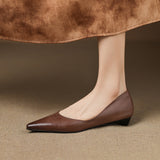 Andrée – Ballerines en Cuir Véritable