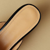 Anaïs – Mules en cuir à bout pointu