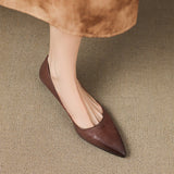 Andrée – Ballerines en Cuir Véritable