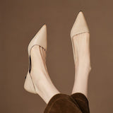 Arlette – Cuir Escarpins à Talon Kitten