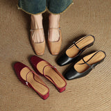 Aimée – Pantolettes en cuir