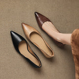 Andrée – Ballerines en Cuir Véritable