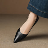 Andrée – Ballerines en Cuir Véritable