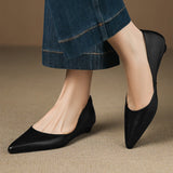 Andrée – Ballerines en Cuir Véritable