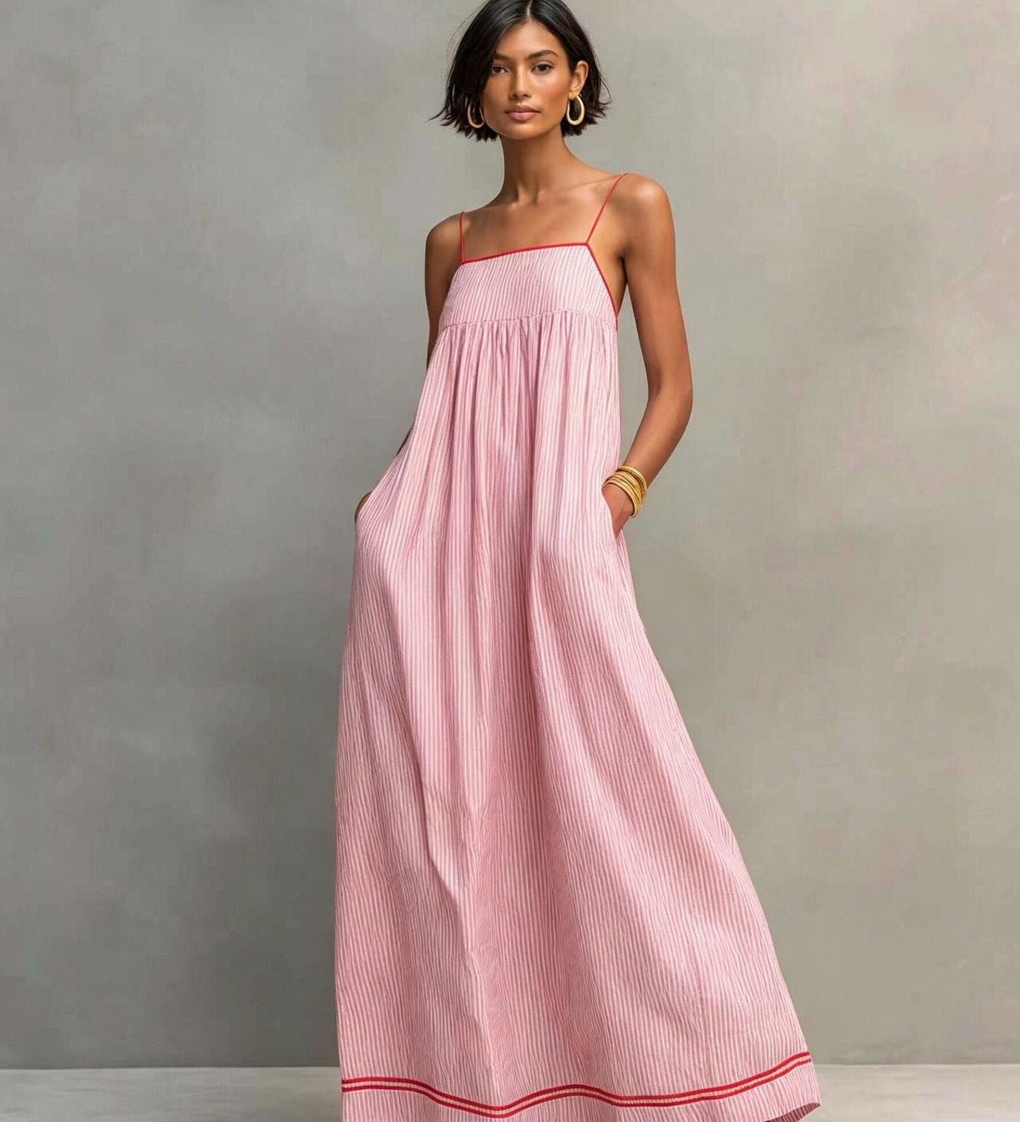 Amanda | Robe Longue Élégante Sans Manches