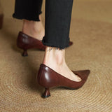 Amélie – Talons en cuir