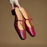 Aimée – Pantolettes en cuir