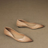 Andrée – Ballerines en Cuir Véritable