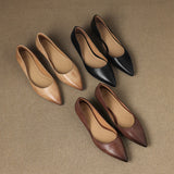 Andrée – Ballerines en Cuir Véritable