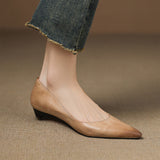 Andrée – Ballerines en Cuir Véritable